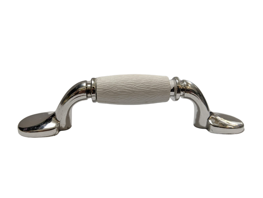 TIRADOR PLASTICO CROMADO BLANCO INC. TORNILLO