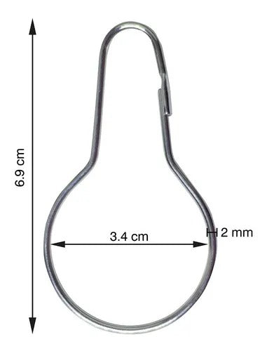 GANCHO PERITA #30 - 5 CM (12 PIEZAS)
