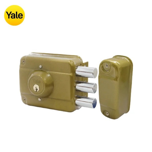 CHAPA EXTERIOR 3 GOLPES SIN GATILLO BLINDADA "YALE"