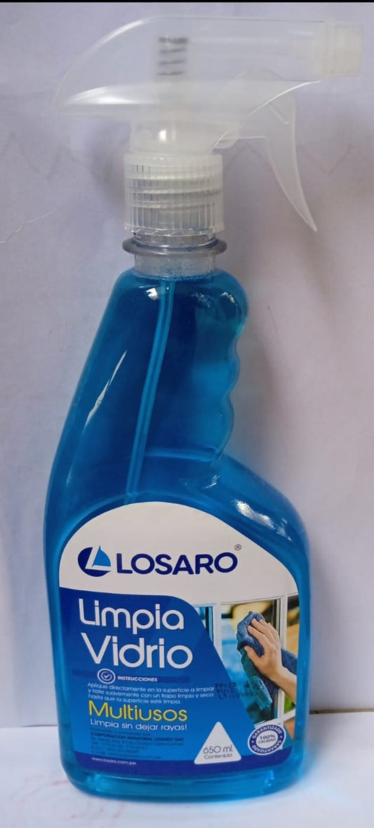 LIMPIA VIDRIO 650 ml. C/ROCEADOR "LOSARO"