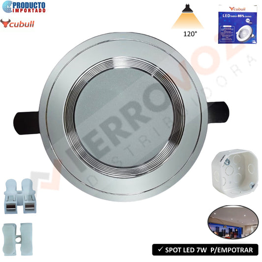 PANEL LED VISIBLE REDONDO 7 W QW-7Y-02 "CUBULL"