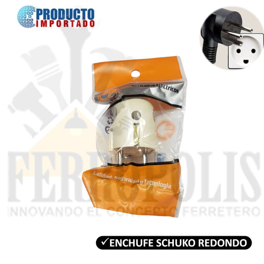 ENCHUFE SCHUKO REDONDO