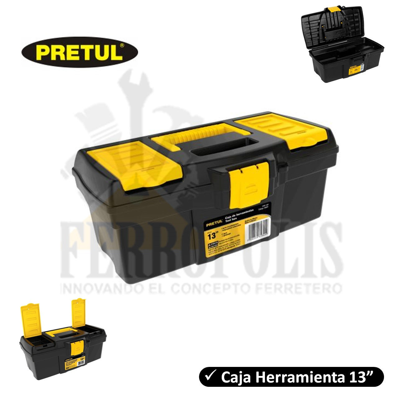 CAJA HERRAMIENTA PRETUL 13"