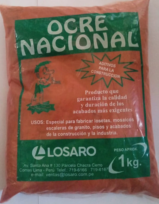 OCRE  ROJO NACIONAL  ( x 1 KG )