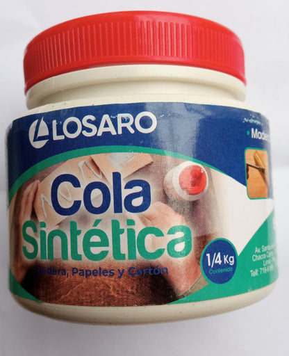 COLA SINTÉTICA CLASICA 1/4KG "LOSARO"