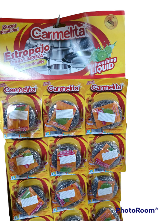 ESPONJA METALICA MALLA GALVANIZADA ( X UNIDAD)