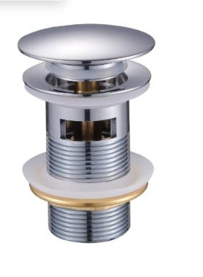 DESAGUE PUSH C/REB  CROMADO 1 1/4"X19.5CM  "C&A"