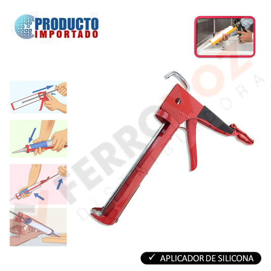 APLICADOR SILICONA PESADO 9"  con cremallera