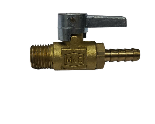 LLAVE PASO 1/4" BRONCE PESADO