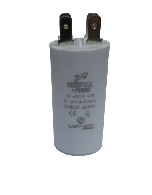 CAPACITOR MAQUINARIA 8UF - HY1 - 450 VAC