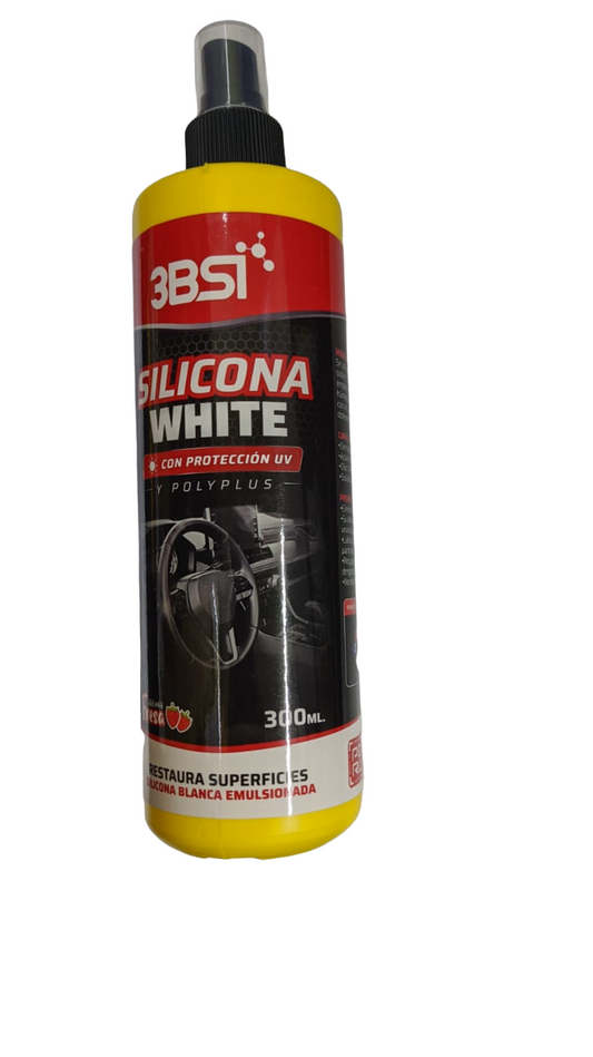 SILICONA WHITE CON AROMA FRESA  DE 300ML "3BSI"