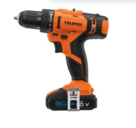 TALADRO INALAMBRICO 1/2"  18 Nm 2aha 20V "TRUPER"
