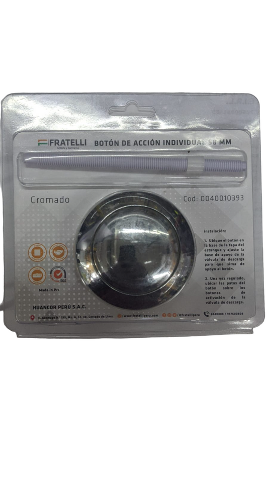 BOTON SIMPLE DESCARGA 58MM "FRATELLI"