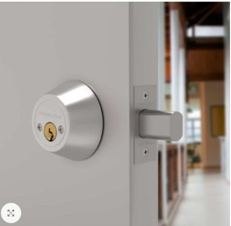 CERRADURA CERROJO DOBLE CILINDRO MODELO D102SS "TRAVEX"