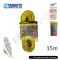 EXTENSION ELECTRICA AMARILLA 15M "PREMIUM"