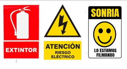SEÑALETICAS 30 X 20 cm