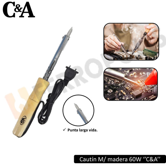 CAUTIN M/ MADERA 60W "C&A"
