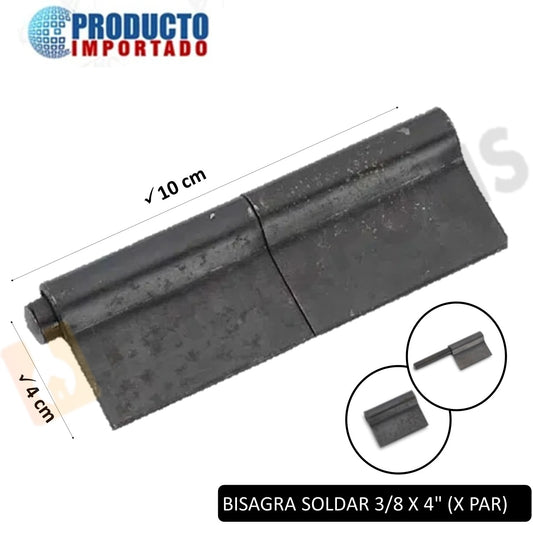 BISAGRA SOLDAR  3/8 X 4" (X PAR)