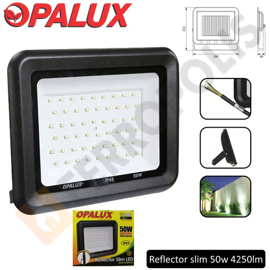 REFLECTOR SLIM 50W 4250LM "OPALUX"
