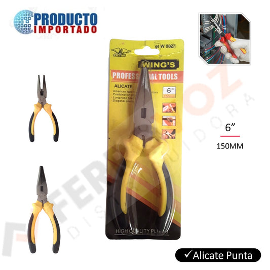 ALICATE  PUNTA LARGA 6" COMERCIAL