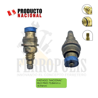 VASTAGO  "NACIONAL" HILO Corriente   73.84mm x  18.94mm