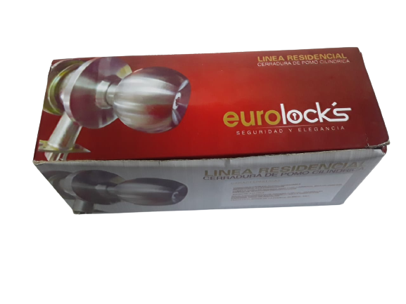 CHAPA BOLA  PLATEADO PERILLA SEMIPESADA CIEGO  "EUROLOCK"S"
