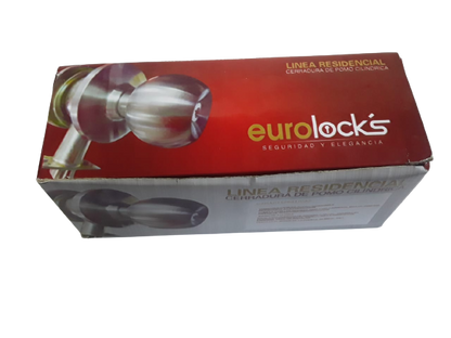 CHAPA BOLA  PLATEADO PERILLA SEMIPESADA CIEGO  "EUROLOCK"S"