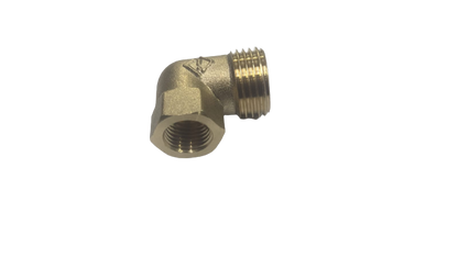 CODO BRONCE  MACHO 1/2" x 1/4"  MACHO HEMBRA ( GAS CALIDA )