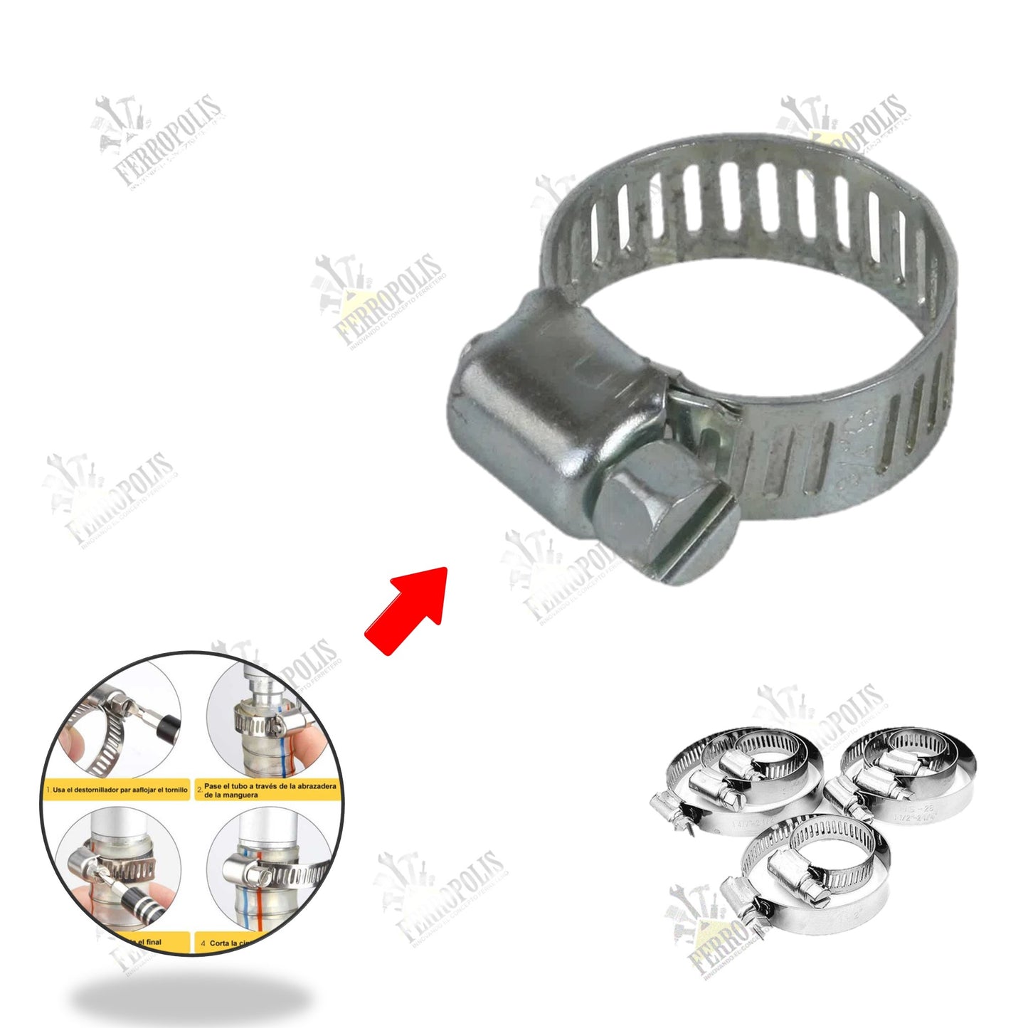 ABRAZADERA T/SIN FIN 7/8" ( 2 PCS )