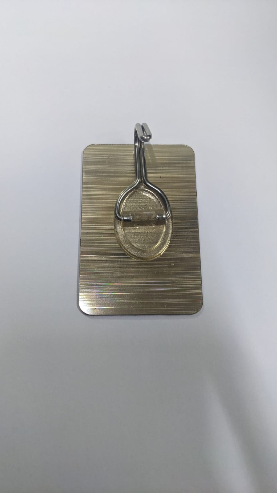 PERCHERO ADHESIVO MULTIUSO REFORZADOR DORADO ( x und )