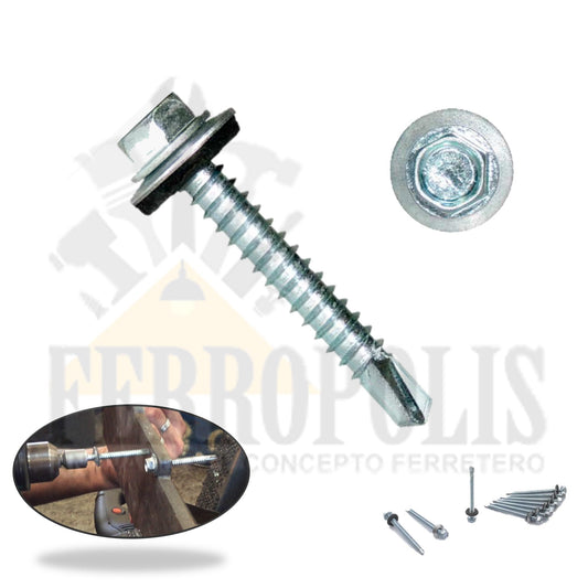 TORNILLO AUTOPERFORANTE HEXAGONAL 8 X 3/4" ( X UND )