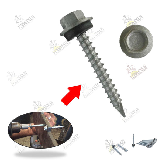 TORNILLO AUTOPERFORANTE HEXAGONAL 8 x 1/2" (GR ≈ 12PCS APROX)