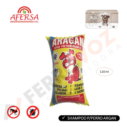 SHAMPOO PERRO 120ML "ARAGAN"