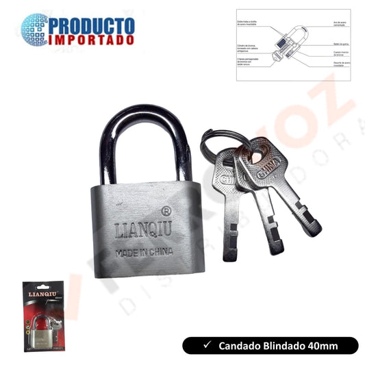 CANDADO BLINDADO 40MM