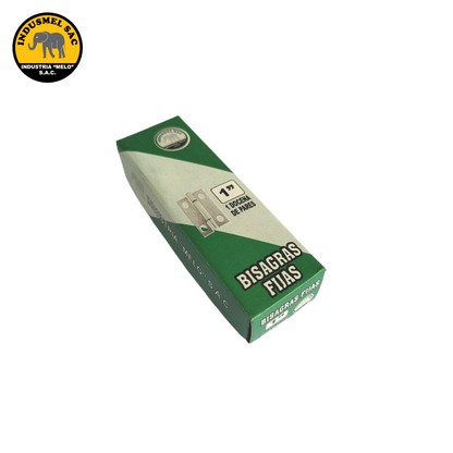 PAR BISAGRA FIJA ALUMINIZADAS 1" (INC. TORNILLOS)