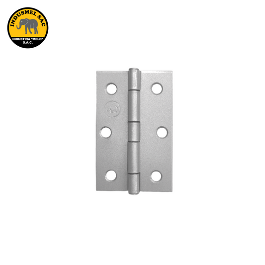 PAR BISAGRA FIJA ALUMINIZADAS 2 1/2" (INC. TORNILLOS)