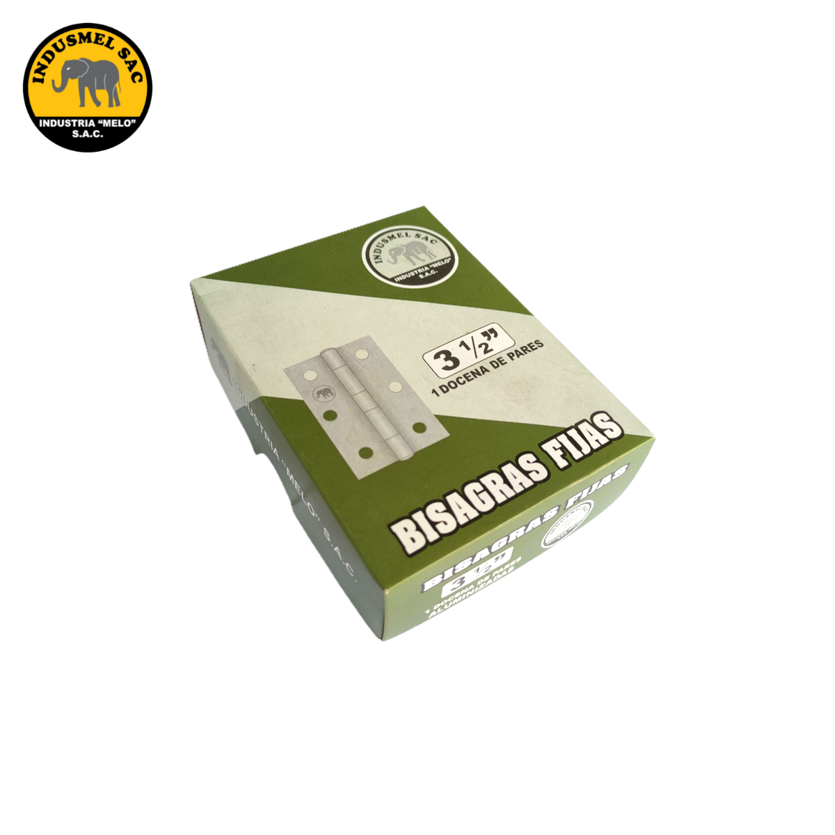 PAR BISAGRA FIJA ALUMINIZADAS 3 1/2" (INC. TORNILLOS)