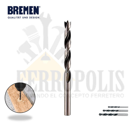 BROCA MADERA 1/4" X 250MM "BREMEN"