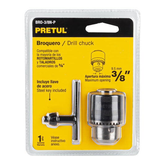 CHUCK PARA TALADRO 3/8 "PRETUL"