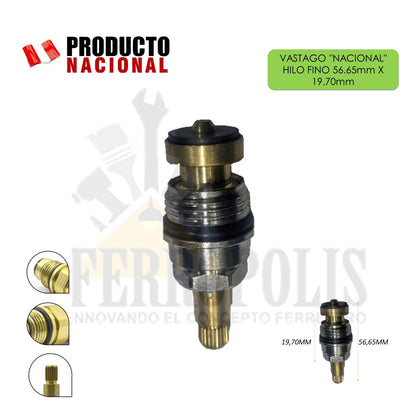 VASTAGO "NACIONAL" HILO FINO  56.65mm X 19.70mm