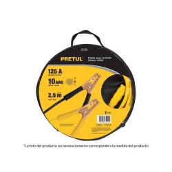 CABLE PASA CORRIENTE JUMPER 10AWG 2.5M "PRETUL"