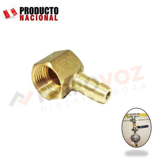 CACHIMBA ESPIGA BRONCE 1/4" rosca x 1/2" espiga