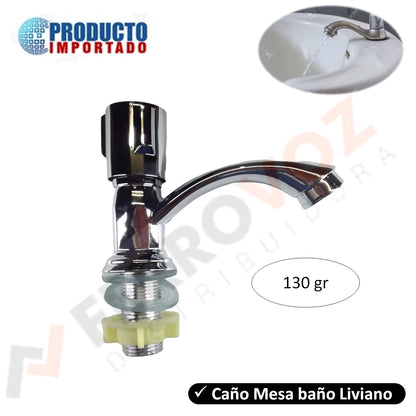 CAÑO LAVATORIO BAÑO ''LIVIANO''