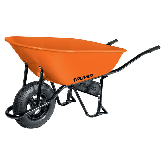 CARRETILLA 8 ft3 LLANTA NEUMATICA REFORZADA "TRUPER"
