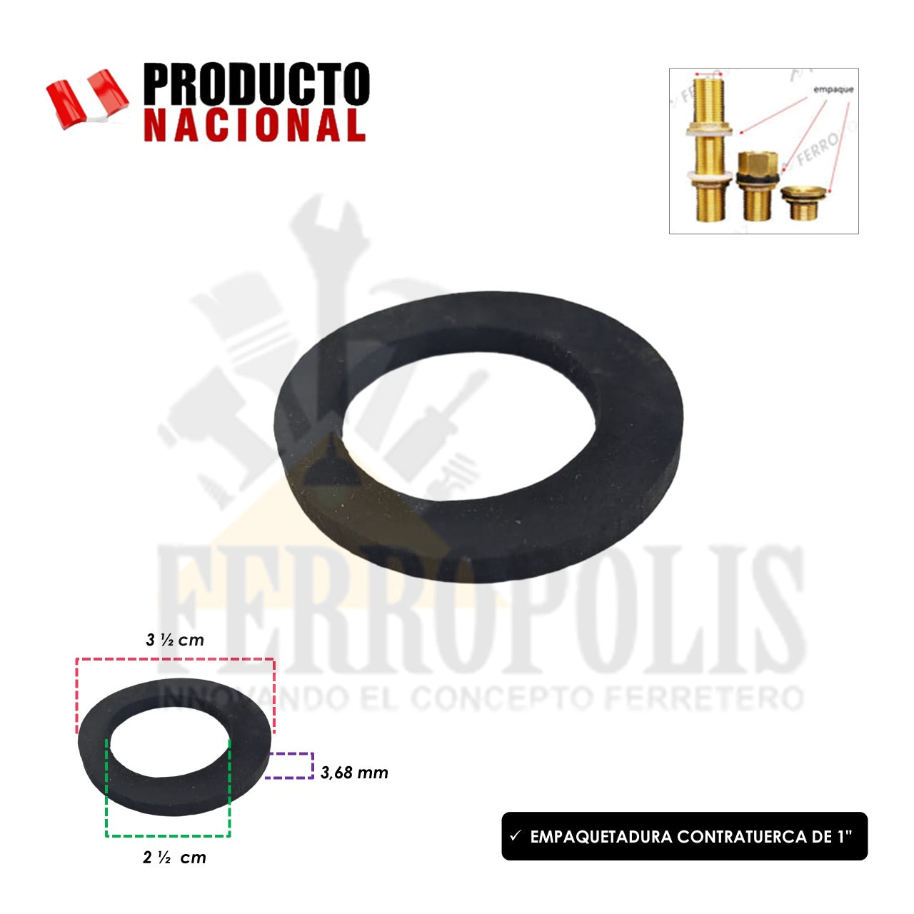 EMPAQUETADURA CONTRATUERCA DE 1"
