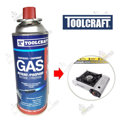 LATA GAS BUTANO/PROPANO 227 gr. "TOOLCRAFT"
