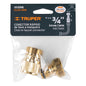 KIT CONECTOR RAPIDO 2 PIEZAS ABS 3/4" AGUA BRONCE "TRUPER"