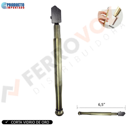 CORTA VIDRIO ORO  1 DIAMANTE