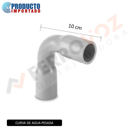CURVA PVC AGUA 1/2" PESADO