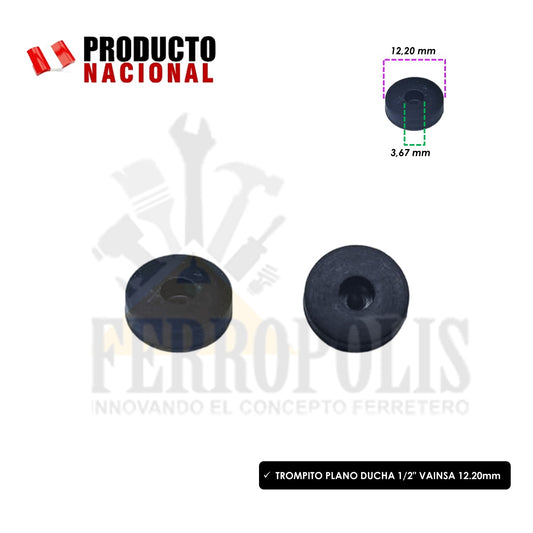 TROMPITO PLANO DUCHA 1/2" VAINSA 12.20mm